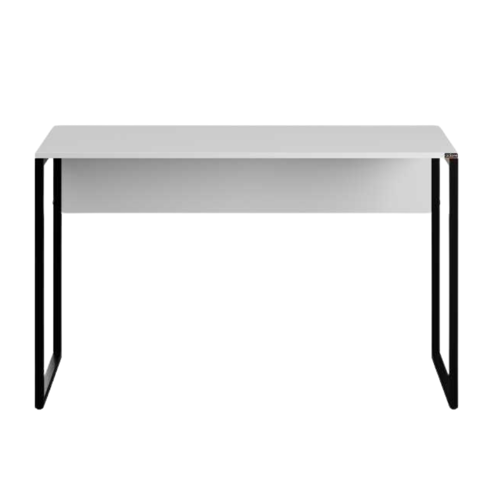 Birou Adore Connect cu picior metalic, 120x60x75 cm - Alb