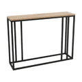 Consola Cansbia, Stejar-Negru, 100x25x75 cm, imagine ambient