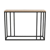 Consola Cansbia, Stejar-Negru, 100x25x75 cm, detaliu produs