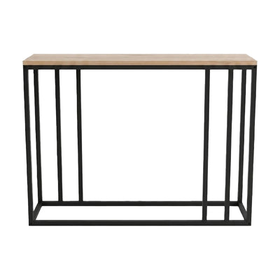 Consola Cansbia, Stejar-Negru, 100x25x75 cm, detaliu produs