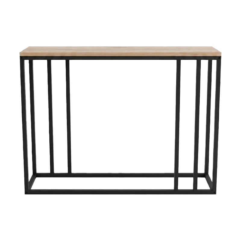Consola Cansbia, Stejar-Negru, 100x25x75 cm, detaliu produs