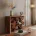 Consolă cu design natural Jako, Lemn Teak, 120x40x80 cm