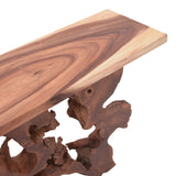 Consolă cu design natural Jako, Lemn Teak, 120x40x80 cm