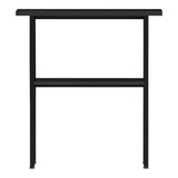 Consolă cu efect de marmură Solain, stil modern, metal, negru, 79x29x85 cm