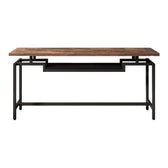 Consolă cu functie de depozitare Onole, metal și Lemn, Nuc, 180x35x82 cm, perspectiva suplimentara