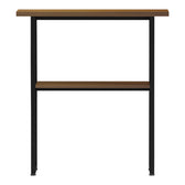 Consolă cu rafturi Solain, Modernă, Metal și Lemn, Nuc, 79x29x85 cm, detaliu produs