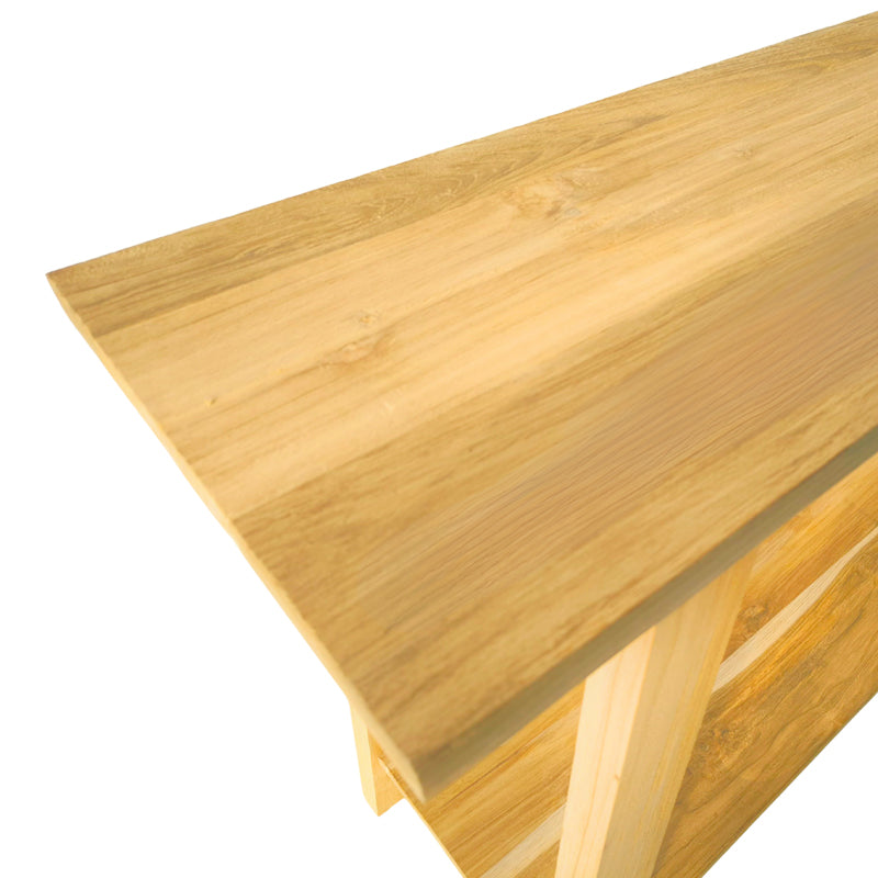 Consolă Decoza, Teak, Natur, 140x40x80 cm