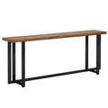 Consolă Dice din lemn masiv de pin, Nuc 150x30x90 cm