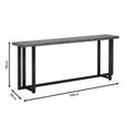 Consolă Dice din lemn masiv de pin, Nuc, 150x30x90 cm, detaliu produs