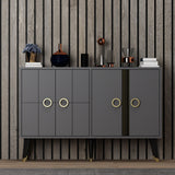 Consolă Eagle - Anthracite, Gri, 80x30x120 cm