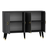 Consolă Eagle - Anthracite, Gri, 80x30x120 cm