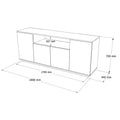 Consola Pantofar Elegant Modern , Crem, 180 x 75 x 45 cm