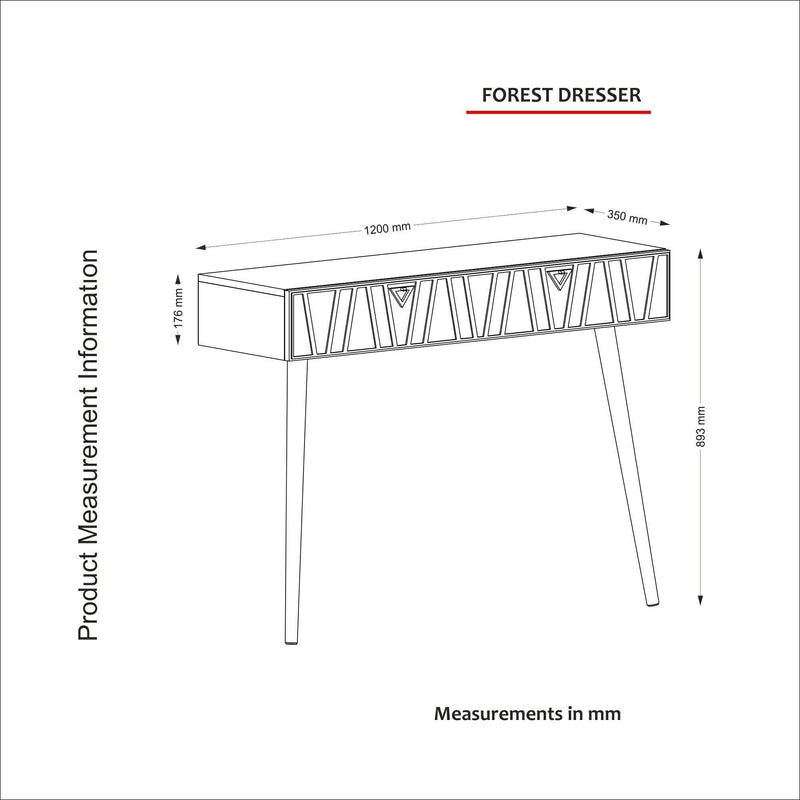 Consola Forest, Nuc, 120x89x35 cm