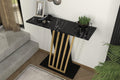 Consola Gravity Negru, Auriu 90x77x30 cm