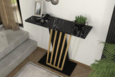 Consola Gravity Negru, Auriu 90x77x30 cm