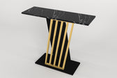 Consola Gravity Negru, Auriu 90x77x30 cm