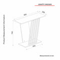 Consola Gravity Negru, Auriu 90x77x30 cm
