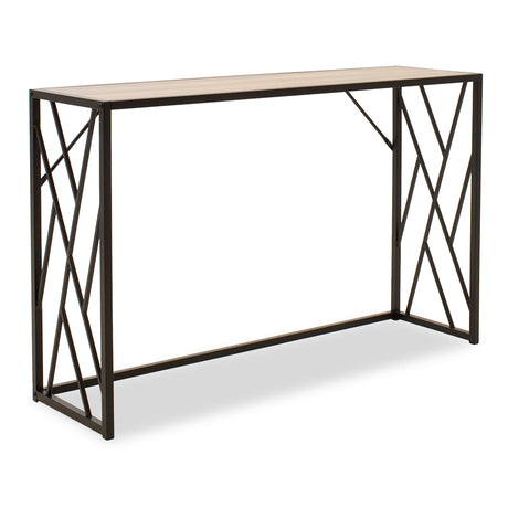 Consola Ivy, nuc - neagra, 120x35x75 cm