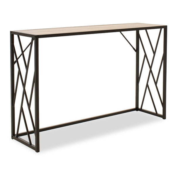 Consola Ivy, nuc - neagra, 120x35x75 cm