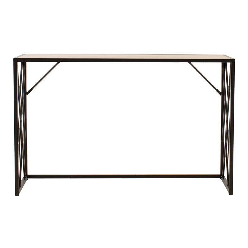 Consola Ivy, nuc - neagra, 120x35x75 cm