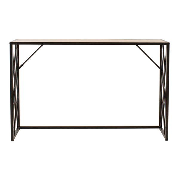 Consola Ivy, nuc - neagra, 120x35x75 cm