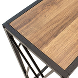 Consola Ivy, nuc - neagra, 120x35x75 cm
