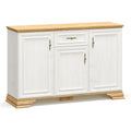 Consolă Jaden stejar Auriu alb antica 137,5x39x88,5cm