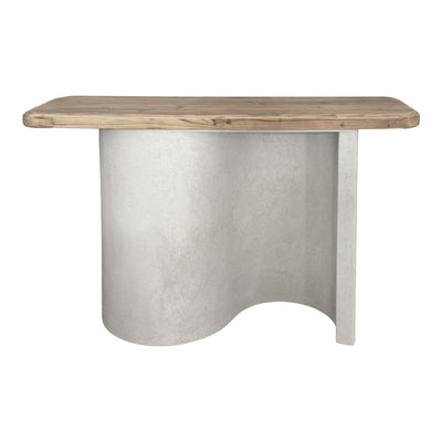 Consola Jeckie, Lemn de brad, Stejar, 120x38x80 cm, detaliu produs