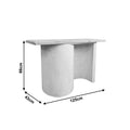 Consola Jeckie, Lemn de brad, Stejar, 120x38x80 cm, imagine produs 5