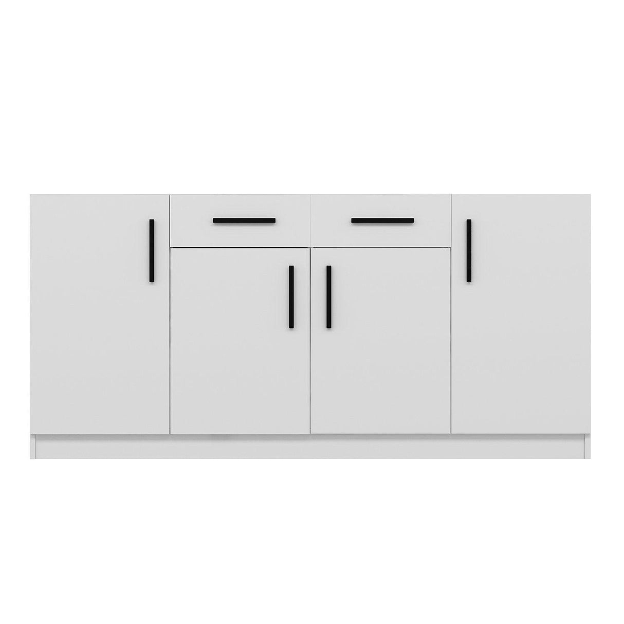 Consolă Kale - White, Alb, 180x85x47 cm