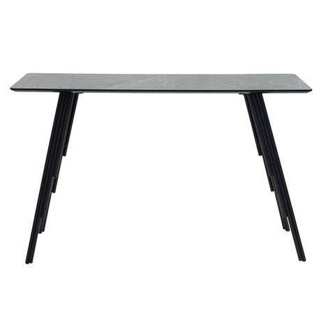 Consolă Lifo, Gri inchis ciment-negru, 120x40x75 cm