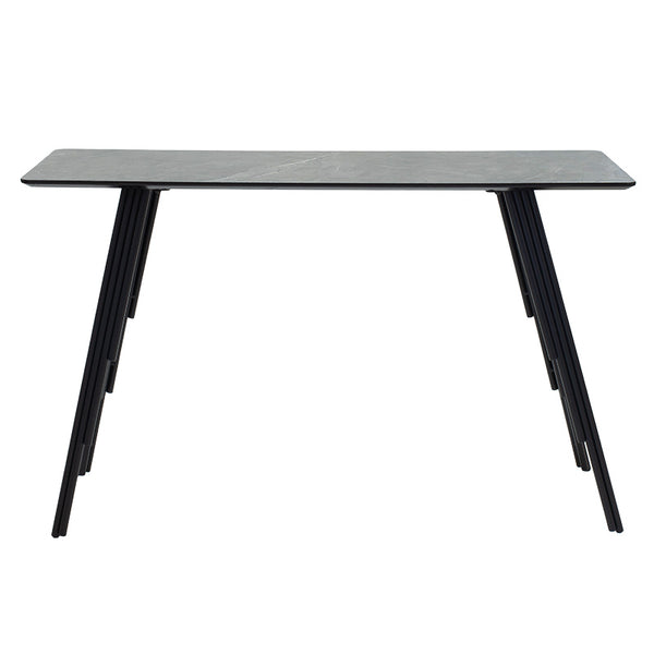 Consolă Lifo, Gri inchis ciment-negru, 120x40x75 cm