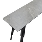 Consolă Lifo, Gri inchis ciment-negru, 120x40x75 cm, detaliu produs