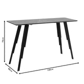 Consolă Lifo, Gri inchis ciment-negru, 120x40x75 cm, perspectiva suplimentara