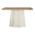 Consola Loberta, Lemn de brad, Natural, 120x38x81 cm, detaliu produs