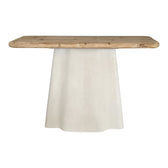 Consola Loberta, Lemn de brad, Natural, 120x38x81 cm, detaliu produs