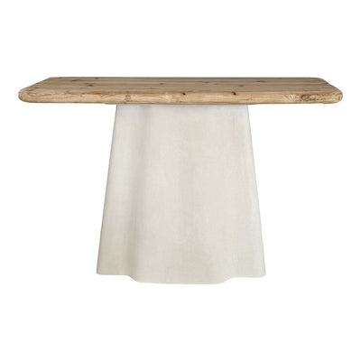 Consola Loberta, Lemn de brad, Natural, 120x38x81 cm, detaliu produs