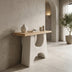Consola Marila, Lemn de brad, Natural, 100x38x80 cm
