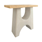 Consola Marila, Lemn de brad, Natural, 100x38x80 cm, imagine ambient