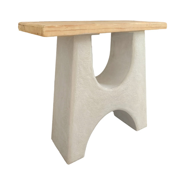 Consola Marila, Lemn de brad, Natural, 100x38x80 cm