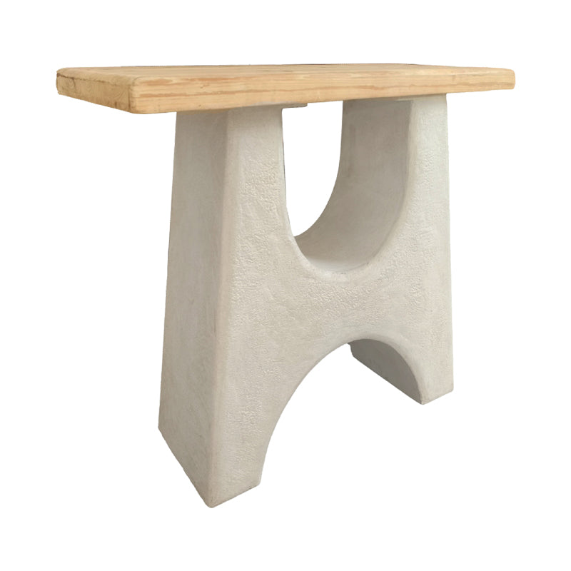 Consola Marila, Lemn de brad, Natural, 100x38x80 cm, imagine ambient