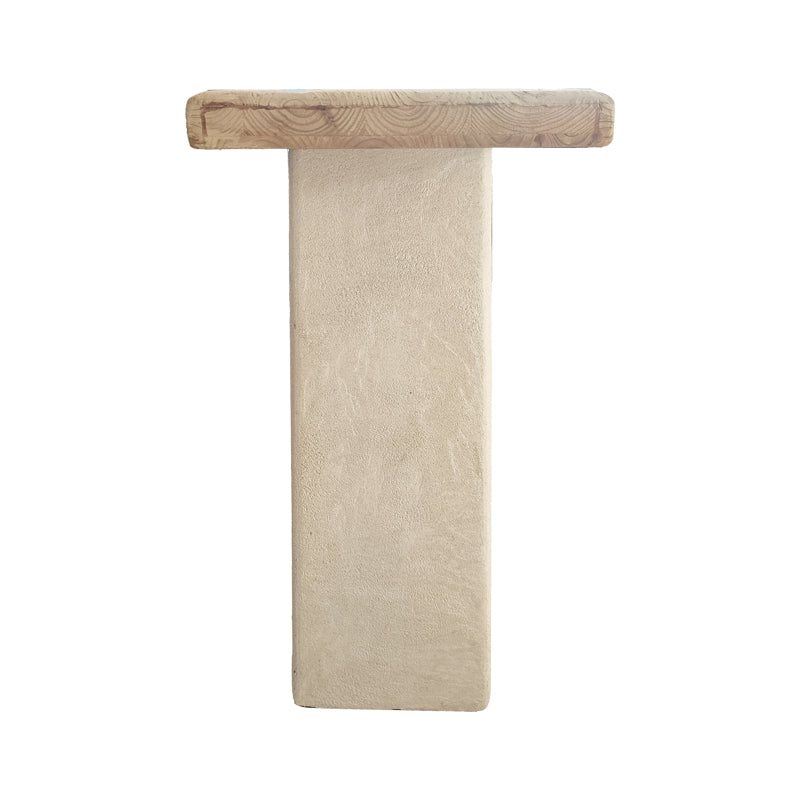 Consola Marila, Lemn de brad, Natural, 100x38x80 cm, detaliu produs