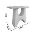 Consola Marila, Lemn de brad, Natural, 100x38x80 cm, imagine produs 4