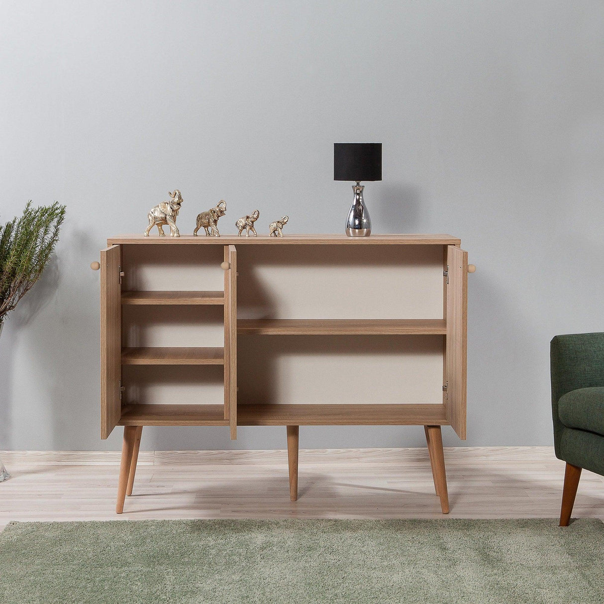 Consolă Mega -  Console 2, Stejar Sonoma, 90x60x120 cm