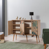 Consolă Mega -  Console 5, Stejar Sonoma, 90x60x120 cm