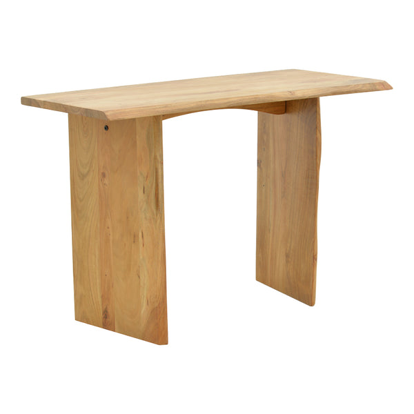 Consolă Mende, Lemn Masiv de Acacia, Natur, 110x50x76 cm