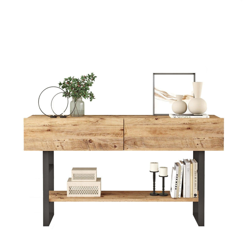 Consola ML23-A, Stejar, 139x76x43 cm