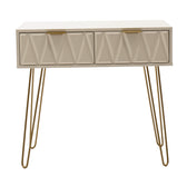 Consolă Model Isla, Alb/Auriu, 80x39x74 cm, detaliu produs