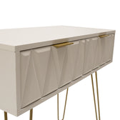 Consolă Model Isla, Alb/Auriu, 80x39x74 cm, foto produs
