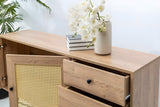 Consola Nala 160 Howard, negru - natural, 160x40 cm - Natural